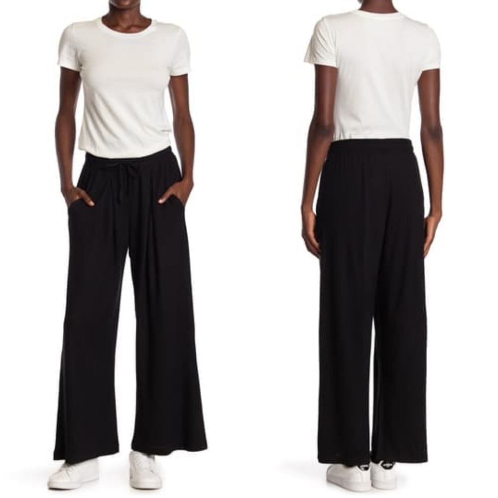 FOR THE REPUBLIC Drawstring Wide Leg Pants